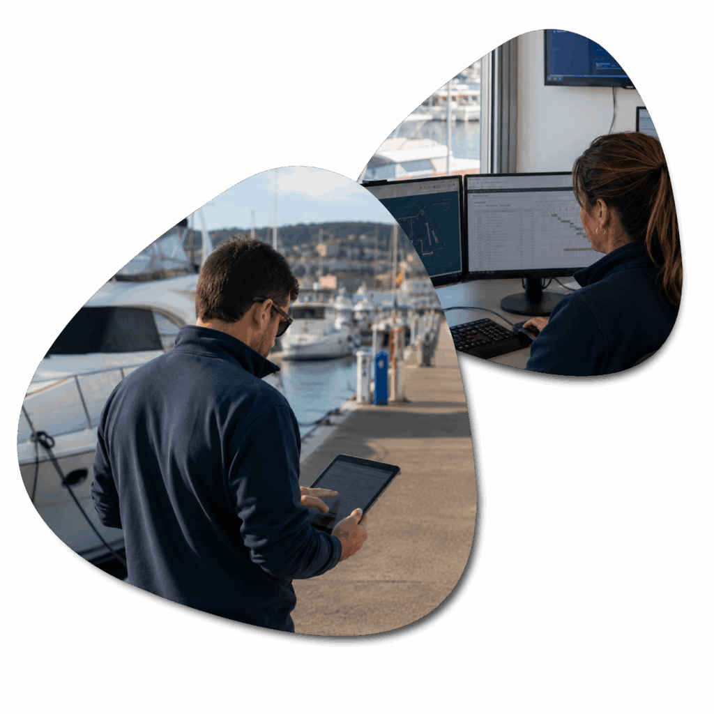 puerto deportivo digitalizado
